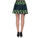 Shamrock Stripes Navy Green Shamrock Pattern Black Spathetti Strap Top View2