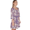 Violet Pattern Doddle Kawaii Velour Kimono Dress View3