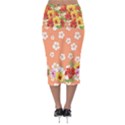 Orange Hawaii Midi Pencil Skirt View2