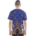 Vintage Aztec Blue African Tribal Prints Men s Sports Mesh Tee View2