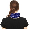 Black Vintage US Seamless Face Covering Ear Loops Bandana (Two Sides) View2