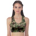 Abstract Vector Military Camouflage Background Fitness Sports Bra View1