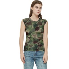 Abstract Vector Military Camouflage Background Women s Raglan Cap Sleeve T-shirt by Bedest