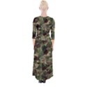 Abstract Vector Military Camouflage Background Quarter Sleeve Wrap Maxi Dress View2