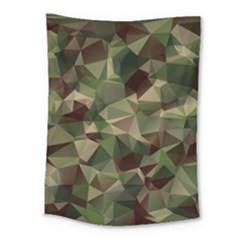 Abstract Vector Military Camouflage Background Medium Tapestry by Bedest