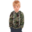 Abstract Vector Military Camouflage Background Kids  Overhead Hoodie View1