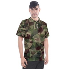 Abstract Vector Military Camouflage Background Men s Polo T-shirt by Bedest