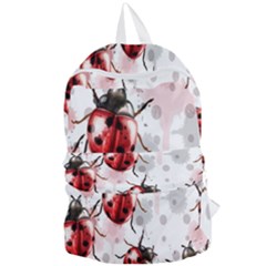 Ladybugs Pattern Texture Watercolor Foldable Lightweight Backpack by Bedest