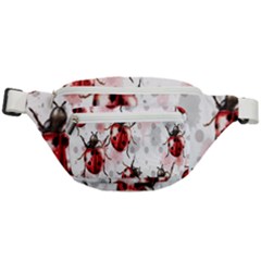 Ladybugs Pattern Texture Watercolor Fanny Pack by Bedest