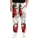 Ladybugs Pattern Texture Watercolor Men s Elastic Waist Pants View1