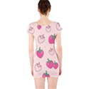 Seamless Strawberry Fruit Pattern Background Short Sleeve Bodycon Dress View2