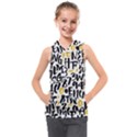 Letters Pattern Kids  Sleeveless Hoodie View1