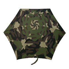 Texture Military Camouflage Repeats Seamless Army Green Hunting Mini Folding Umbrellas by Bedest