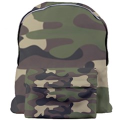 Texture Military Camouflage Repeats Seamless Army Green Hunting Giant Full Print Backpack by Bedest