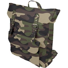 Texture Military Camouflage Repeats Seamless Army Green Hunting Buckle Up Backpack by Bedest