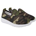 Texture Military Camouflage Repeats Seamless Army Green Hunting Kids  Slip On Sneakers View3