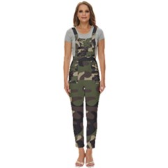 Texture Military Camouflage Repeats Seamless Army Green Hunting Women s Pinafore Overalls Jumpsuit by Bedest