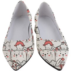 Cute Cat Chef Cooking Seamless Pattern Cartoon Women s Block Heels  by Bedest