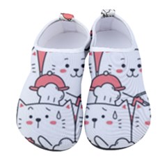 Cute Cat Chef Cooking Seamless Pattern Cartoon Women s Sock-style Water Shoes by Bedest