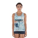 Crane Pattern Bird Animal Nature Sport Tank Top  View1