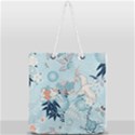 Crane Pattern Bird Animal Nature Full Print Rope Handle Tote (Large) View1