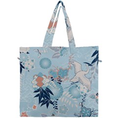 Crane Pattern Bird Animal Nature Canvas Travel Bag by Bedest