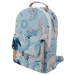 Crane Pattern Bird Animal Nature Flap Pocket Backpack (small) by Bedest