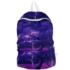 Forest Night Sky Clouds Mystical Foldable Lightweight Backpack