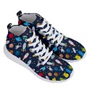 Big Set Cute Astronauts Space Planets Stars Aliens Rockets Ufo Constellations Satellite Moon Rover V Men s Lightweight High Top Sneakers View3