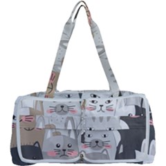 Cute Cats Seamless Pattern Multi Function Bag by Bedest