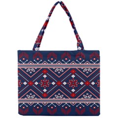 Ukrainian Folk Seamless Pattern Ornament Art Mini Tote Bag by Bedest