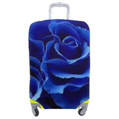 Blue Roses Flowers Plant Romance Blossom Bloom Nature Flora Petals Luggage Cover (medium) by Bedest