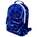 Blue Roses Flowers Plant Romance Blossom Bloom Nature Flora Petals Flap Pocket Backpack (Small) View1