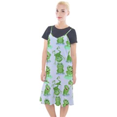 Cute Green Frogs Seamless Pattern Camis Fishtail Dress by Bedest