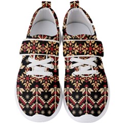 Vector Illustration Of Ukrainian Folk Seamless Pattern Ethnic Ornament Border Element Traditional Men s Velcro Strap Shoes by Bedest