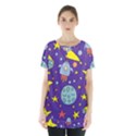 Card With Lovely Planets Skirt Hem Sports Top View1