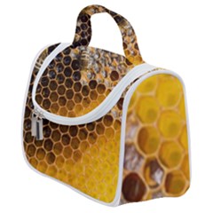 Honeycomb With Bees Satchel Handbag by Bedest