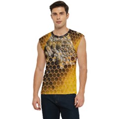 Honeycomb With Bees Men s Raglan Cap Sleeve T-shirt by Bedest