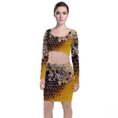 Honeycomb With Bees Top And Skirt Sets by Bedest