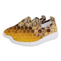 Honeycomb With Bees Women s Slip On Sneakers View2