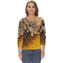 Honeycomb With Bees Cut Out Wide Sleeve Top View1