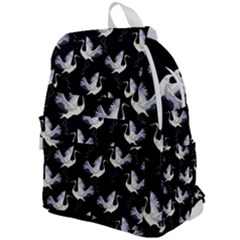 Crane Pattern Bird Animal Top Flap Backpack by Bedest