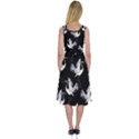 Crane Pattern Bird Animal Midi Sleeveless Dress View2