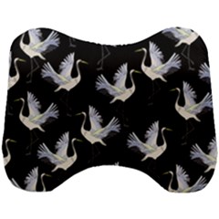 Crane Pattern Bird Animal Head Support Cushion by Bedest