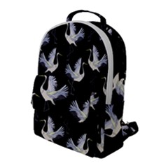 Crane Pattern Bird Animal Flap Pocket Backpack (large) by Bedest