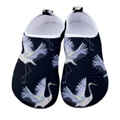 Crane Pattern Bird Animal Kids  Sock-style Water Shoes by Bedest