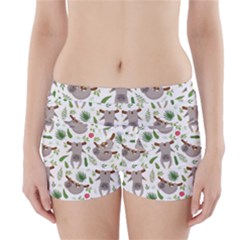 Seamless Pattern With Cute Sloths Boyleg Bikini Wrap Bottoms by Bedest