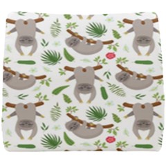 Seamless Pattern With Cute Sloths Seat Cushion by Bedest