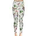 Seamless Pattern With Cute Sloths Inside Out Leggings View1