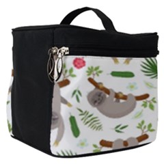 Seamless Pattern With Cute Sloths Make Up Travel Bag (small) by Bedest